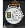 Image 1 : New in Box Men's August Steiner Gold Bar Watch