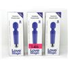 Image 1 : 3 New Love Magic Vibrator/Massagers - Purple