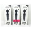 Image 1 : 3 New Love Magic Vibrator/Massagers - Black