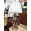 Image 1 : Vintage Gold Tone Lamp with Shade