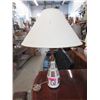 Image 1 : Vintage Ceramic Lamp  - 29" tall at top of shade