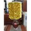 Image 1 : Vintage Amber Glass Lamp