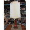 Image 1 : Mid Century Teak Lamp - Total Height of 29"