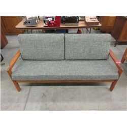 Mid Century Teak Sofa - 68" wide