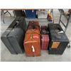 Image 1 : Vintage Tube Case & 3 Vintage Suitcases