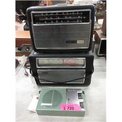 3 Vintage Transistor Radios