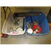 Image 1 : 2 Totes of Vintage Household Goods & More