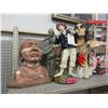 Image 1 : 2 Busts & 2 Statues - Tallest is 18"