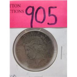 1922 USA .900 Silver Peace Dollar Coin