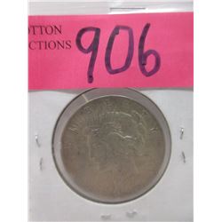 1923 USA .900 Silver Peace Dollar Coin