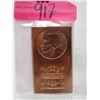 Image 1 : 2012 Liberty 1/2 Pound .999 Fine Copper Bar