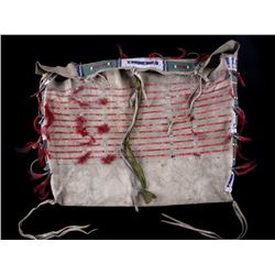Sioux Beaded & Quilled Tipi Possible Bag c. 1870