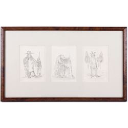 Framed George Catlin 1796-1872 Illustrated Plates