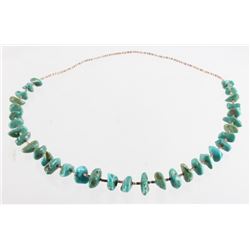 Navajo Cripple Creek Turquoise & Heishi Necklace