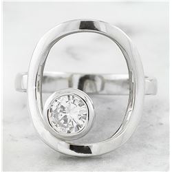 0.50 CTW Diamond 18K White Gold Ring