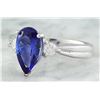 Image 2 : 1.70 CTW Tanzanite 18K White Gold Diamond Ring