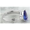 Image 6 : 1.70 CTW Tanzanite 18K White Gold Diamond Ring