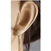 Image 3 : 2.13 CTW Natural Diamond Hoop Earrings 14k Solid Yellow Gold