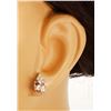 Image 5 : 3.20 CTW Natural Morganite 14K Solid White Gold Diamond Earrings