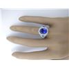 Image 5 : 3.58 CTW Natural Tanzanite 18K Solid White Gold Diamond Ring