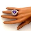 Image 6 : 13.27 CTW Natural Tanzanite 18K Solid Rose Gold Diamond Ring