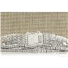 Image 1 : 8.24CTW Natural Diamond Bracelet In 14K Solid White Gold