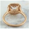 Image 3 : 2.25 CTW Morganite 14K Rose Gold Diamond Ring