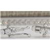 Image 2 : 4.52 CTW Natural Diamond Bracelet In 18K Solid White Gold