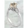 Image 3 : 1.45 CTW Morganite 14K White Gold Diamond Ring