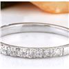 Image 2 : 0.30 CTW Natural Diamond 18K Solid White Gold Ring
