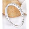 Image 4 : 0.30 CTW Natural Diamond 18K Solid White Gold Ring