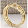 Image 3 : 0.24 CTW Trio Diamond Ring In 18K Yellow Gold