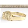 Image 2 : 0.75 CTW Natural Diamond Ring 18K Solid Yellow Gold