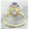 Image 4 : 4.85 CTW Tanzanite 14K Yellow Gold Diamond ring