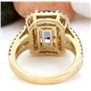 Image 4 : 4.29 CTW Natural Tanzanite 14K Solid Yellow Gold Diamond Ring