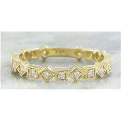 0.30 CTW Diamond 18K Yellow Gold Ring