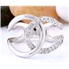 Image 1 : 0.50 CTW Natural Diamond 14K Solid White Gold Ring
