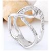 Image 4 : 0.50 CTW Natural Diamond 14K Solid White Gold Ring