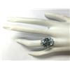 Image 4 : 10.25 CTW Natural Aquamarine And Diamond Ring In 14K Solid White Gold