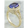 Image 3 : 1.95 CTW Tanzanite 18K Yellow Gold Diamond Ring