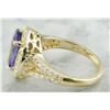 Image 6 : 1.95 CTW Tanzanite 18K Yellow Gold Diamond Ring