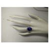 Image 4 : 10.66 CTW Natural Blue Tanzanite And Diamond Ring In 18K White Gold