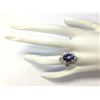 Image 4 : 6.18 CTW Natural Blue Tanzanite And Diamond Ring In 14K Solid Yellow Gold