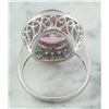 Image 3 : 9.50 CTW Tourmaline 14K White Gold Diamond Ring