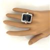 Image 6 : 32.09 CTW Natural Topaz 14K Solid White Gold Diamond Ring