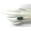 Image 4 : 11.67 CTW Natural Green Tourmaline And Diamond Ring 14K Solid White Gold