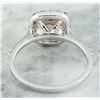 Image 3 : 2.00 CTW Morganite 18K White Gold Diamond Ring
