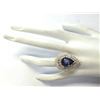 Image 4 : 6.31 CTW Natural Tanzanite And Diamond Ring In 18K Yellow Gold