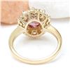 Image 3 : 2.86 CTW Natural Sapphire 14K Solid Yellow Gold Diamond Ring