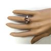 Image 4 : 5.99 CTW Natural Morganite And Diamond Ring In 14k Solid Yellow Gold